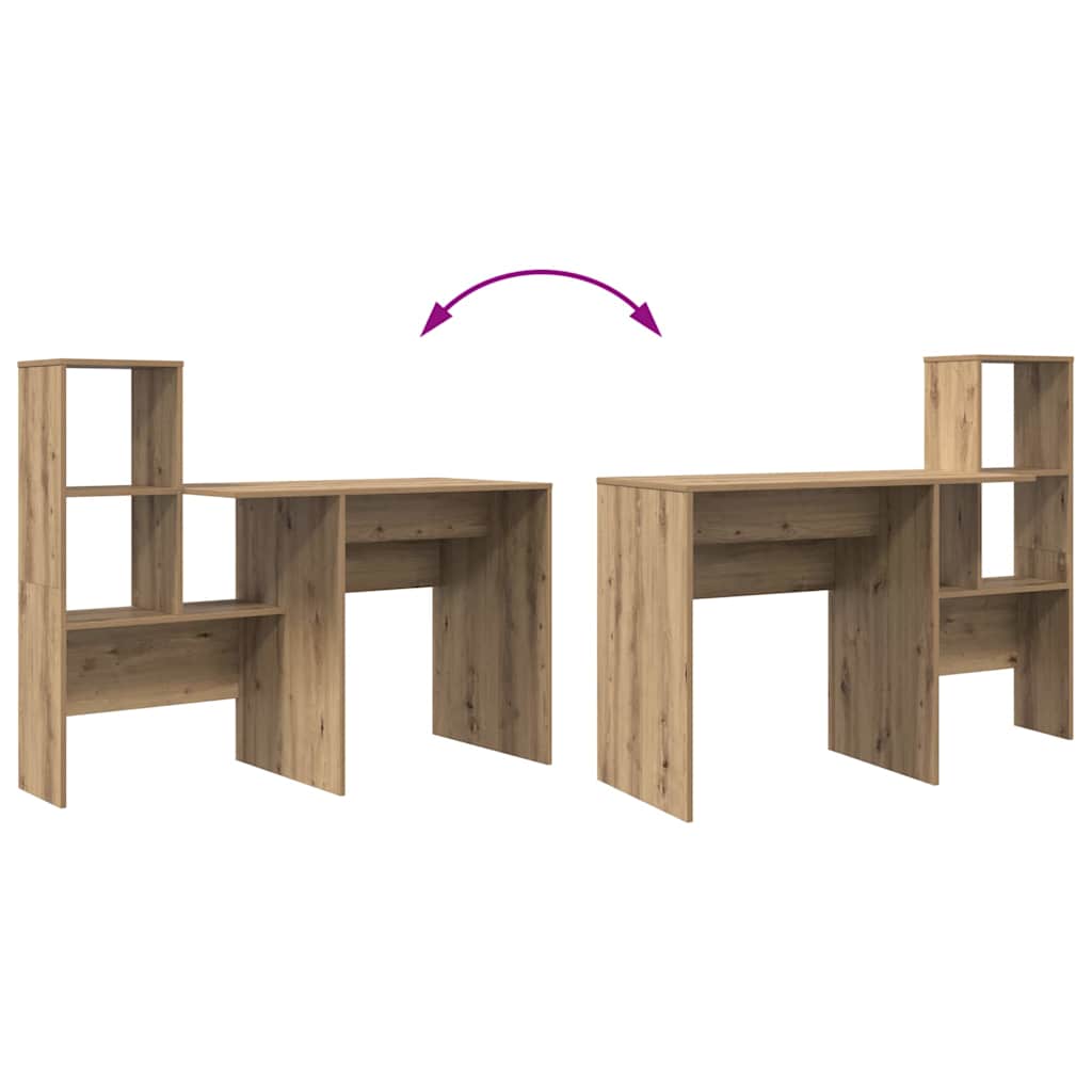 Artisan oak table 131.5 x 50 x 106.5 cm Engineered wood