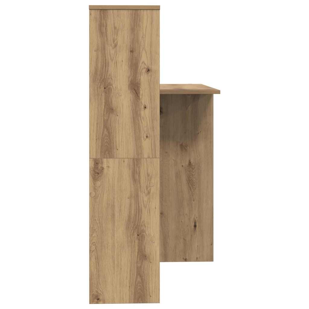 Artisan oak table 131.5 x 50 x 106.5 cm Engineered wood