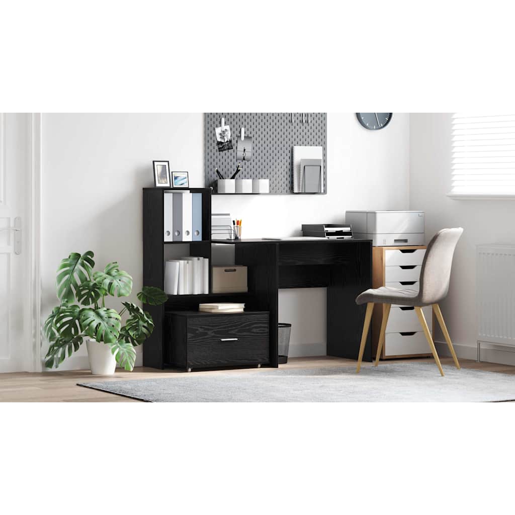 Drawer cabinet Black 55 x 45 x 33.5 cm Engineered wood