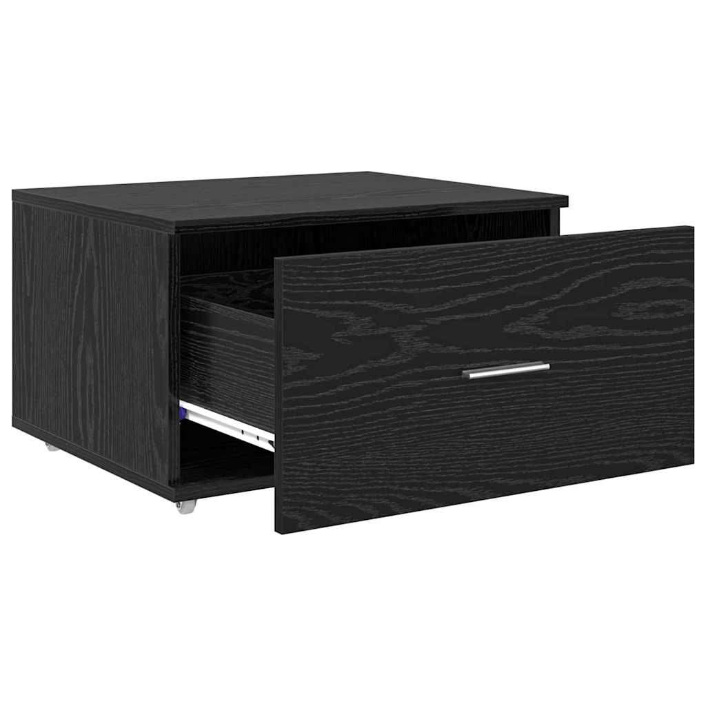 Drawer cabinet Black 55 x 45 x 33.5 cm Engineered wood