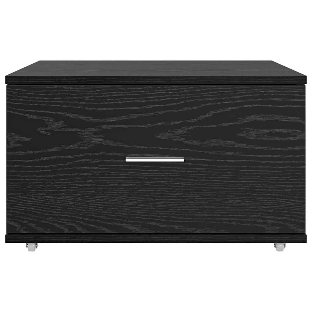 Drawer cabinet Black 55 x 45 x 33.5 cm Engineered wood