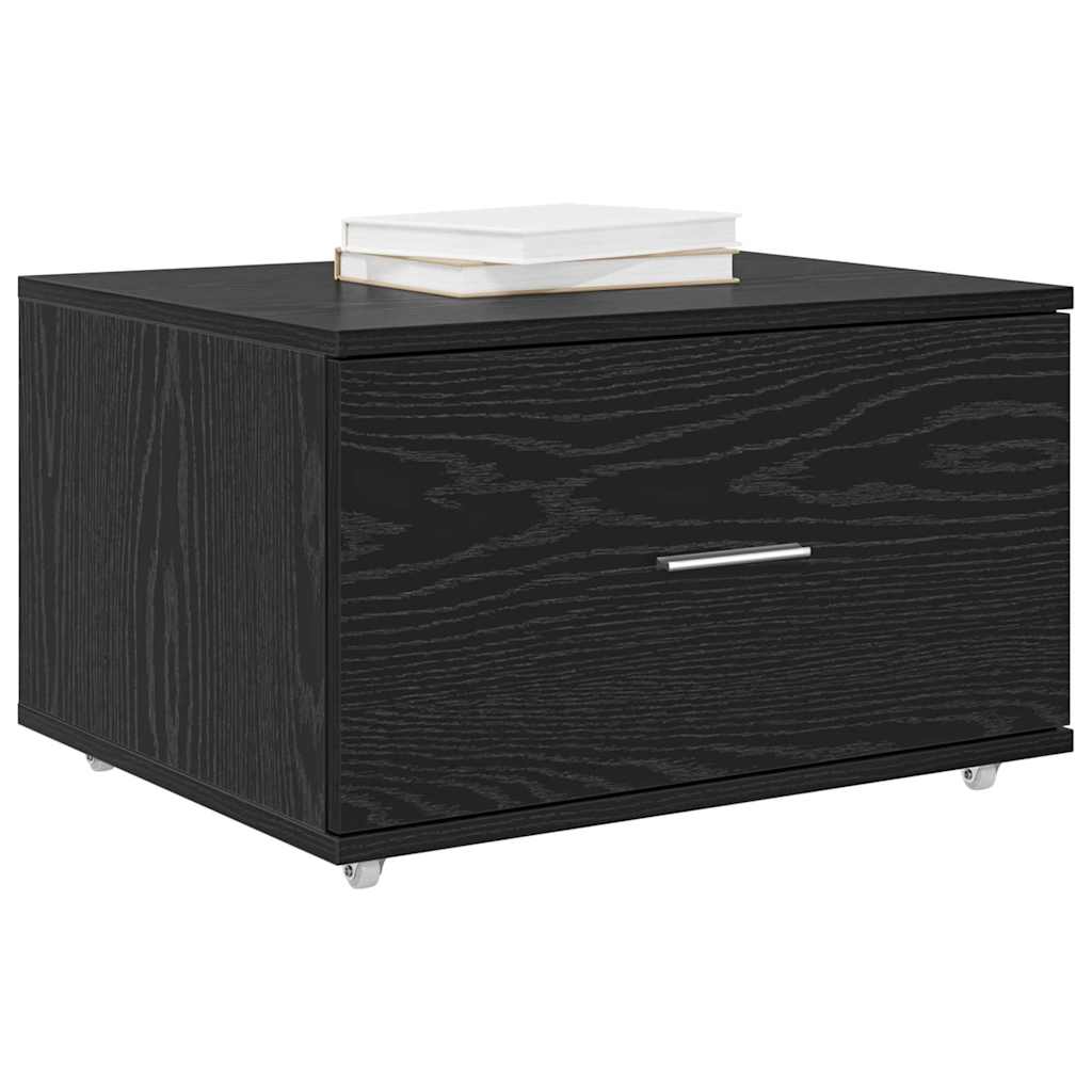 Drawer cabinet Black 55 x 45 x 33.5 cm Engineered wood