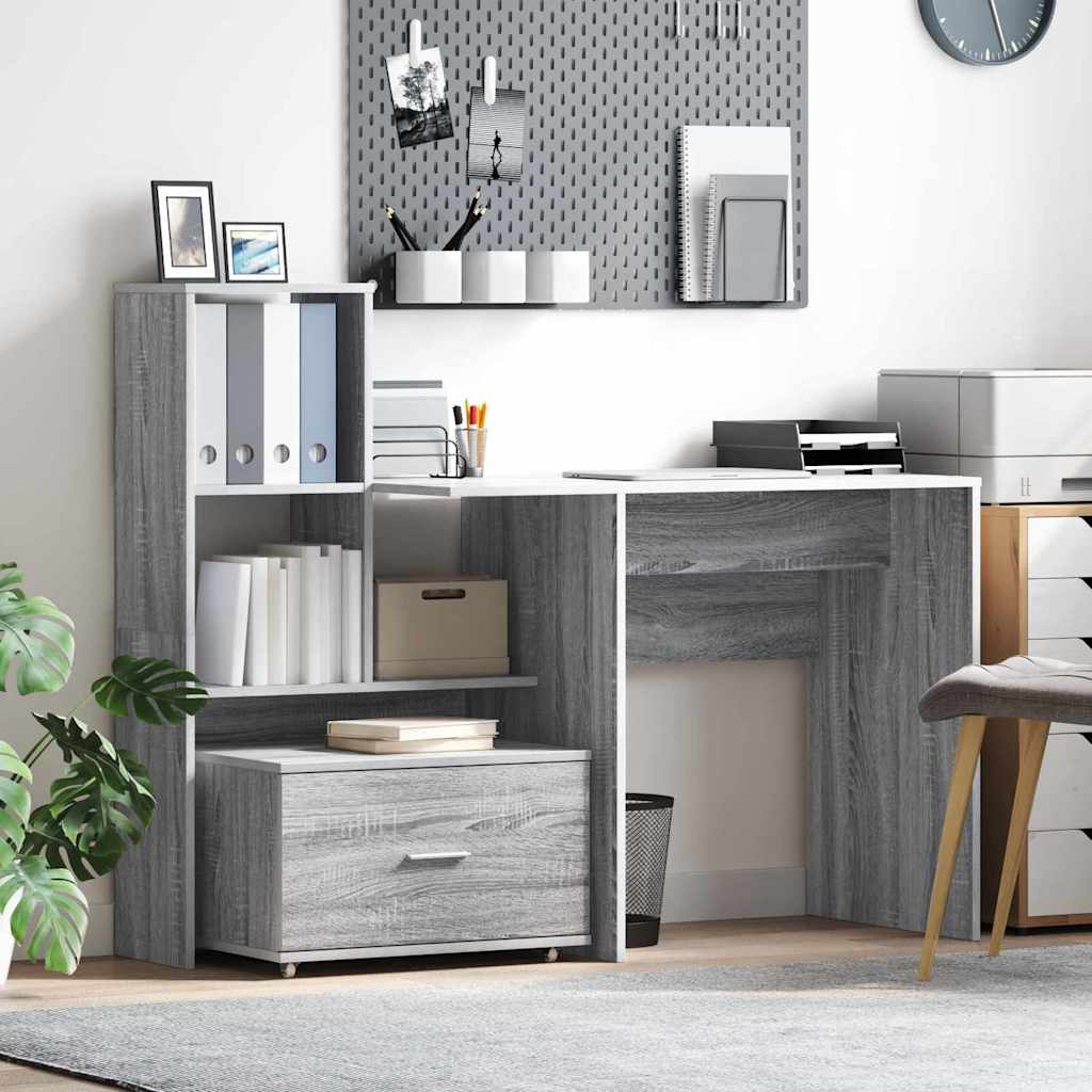 Drawer cabinet Grey 55 x 45 x 33.5 cm Engineered wood