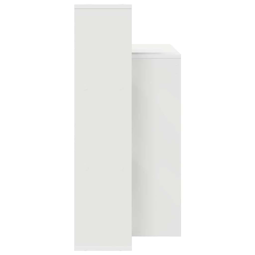 Galds ar plauktu Balts 100 x 40 x 90 cm Apstrādāta koksne