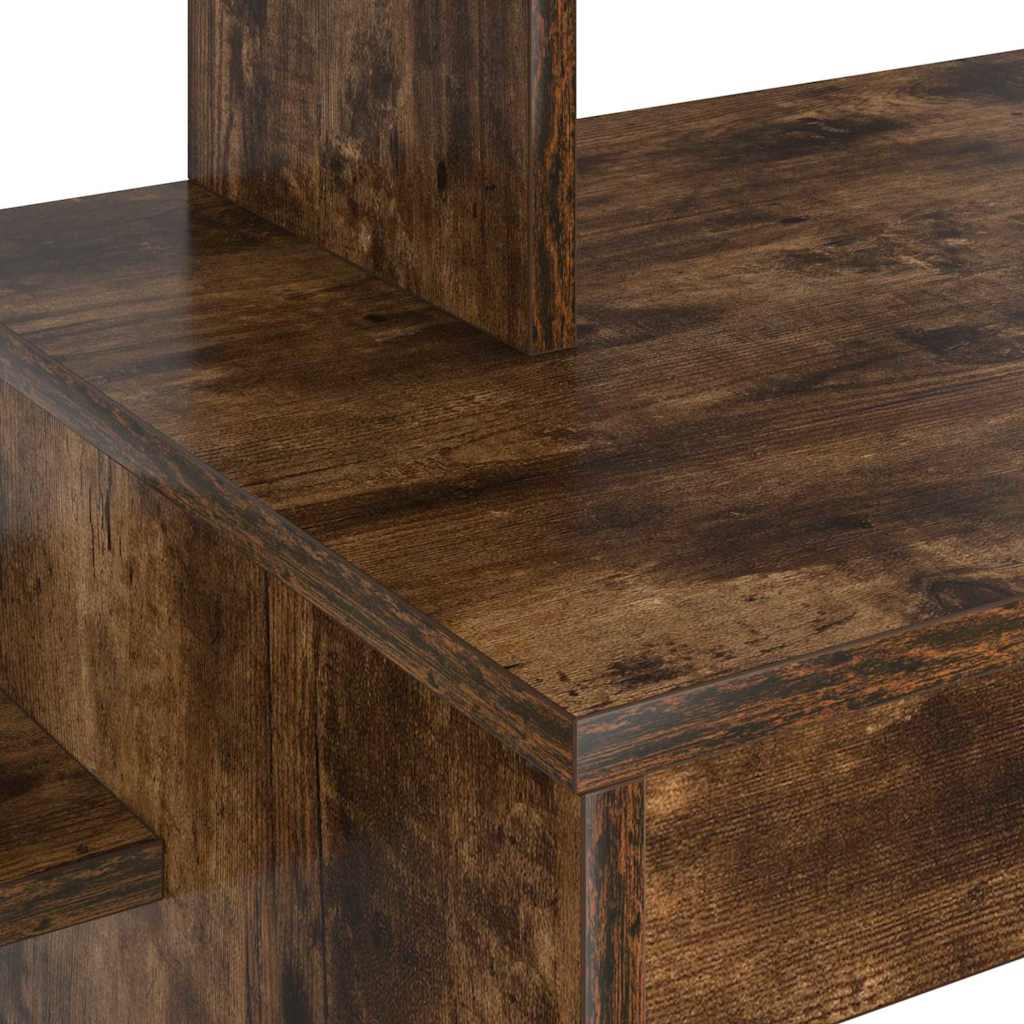 Smoked Oak Table 100 x 40 x 90 cm Engineered Wood