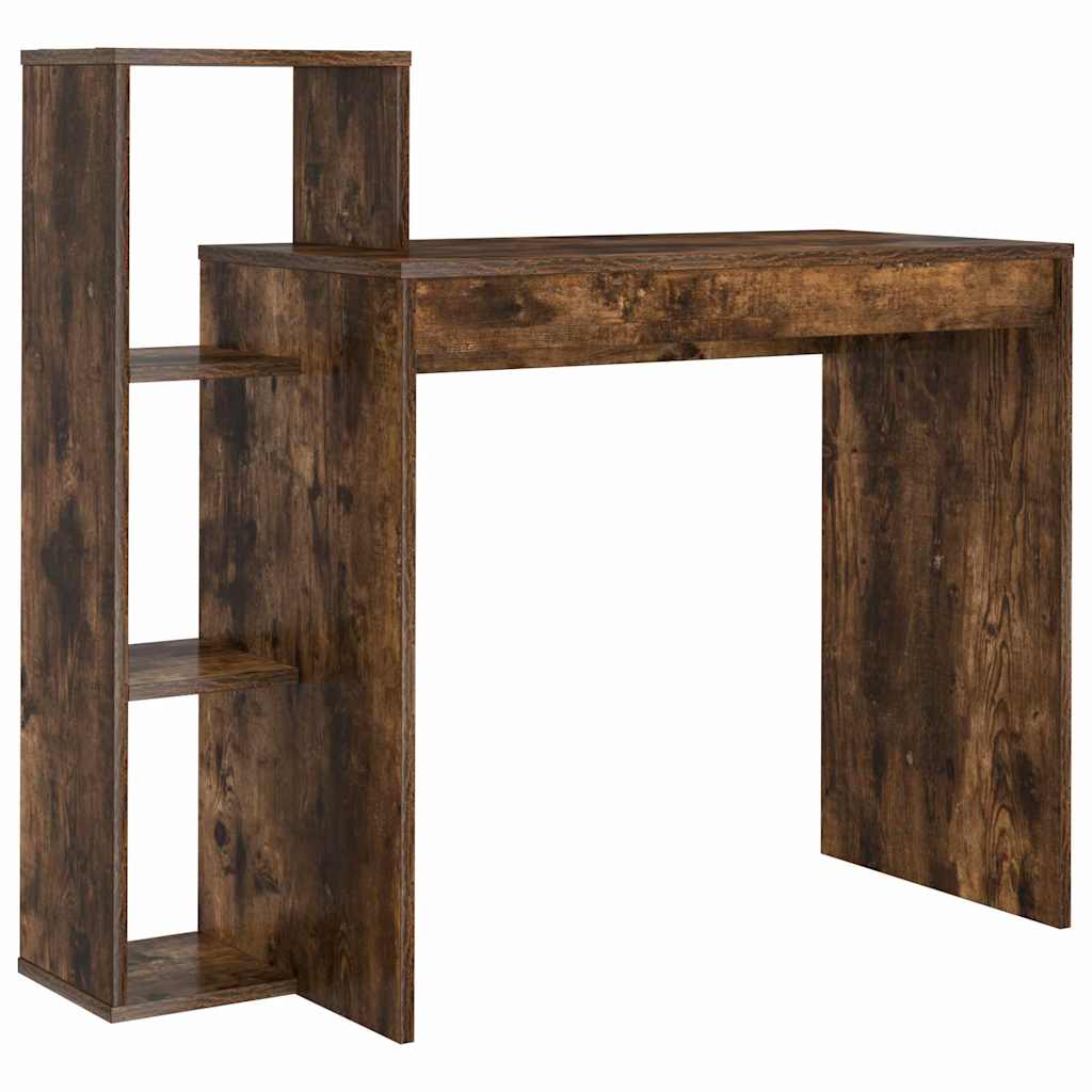 Smoked Oak Table 100 x 40 x 90 cm Engineered Wood