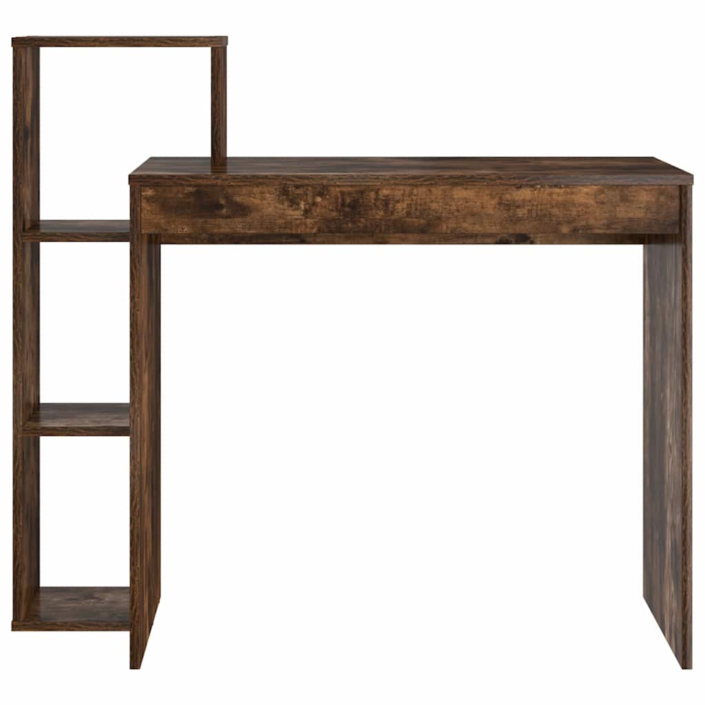 Smoked Oak Table 100 x 40 x 90 cm Engineered Wood