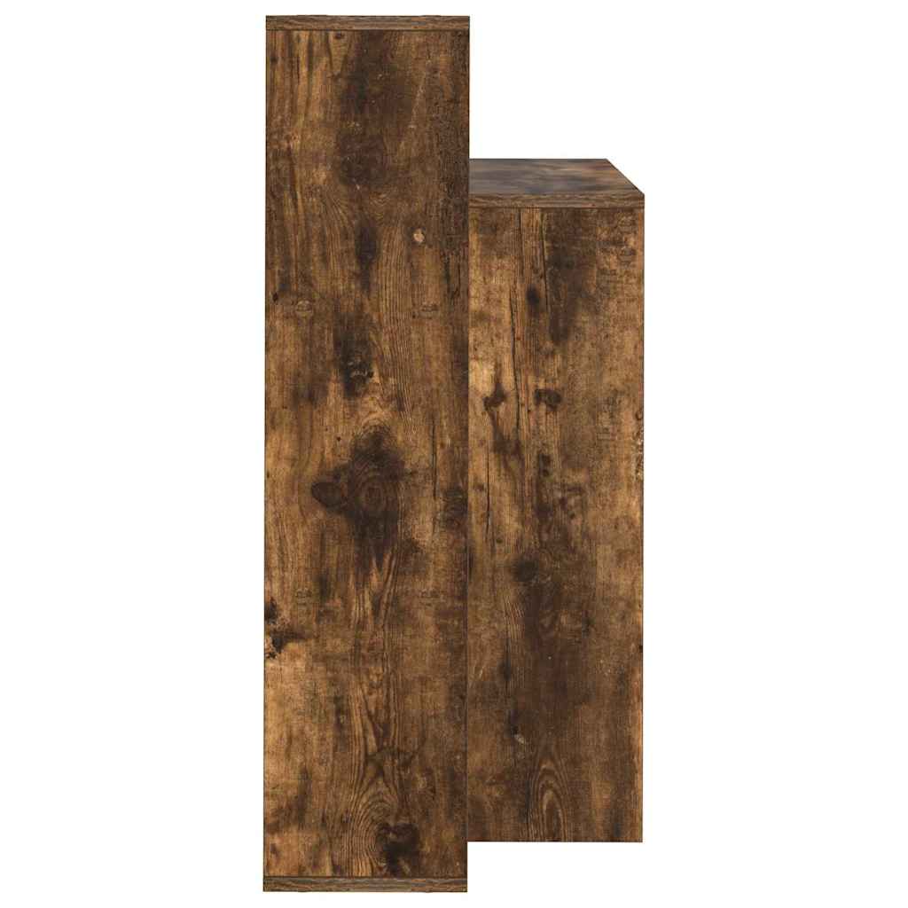 Smoked Oak Table 100 x 40 x 90 cm Engineered Wood