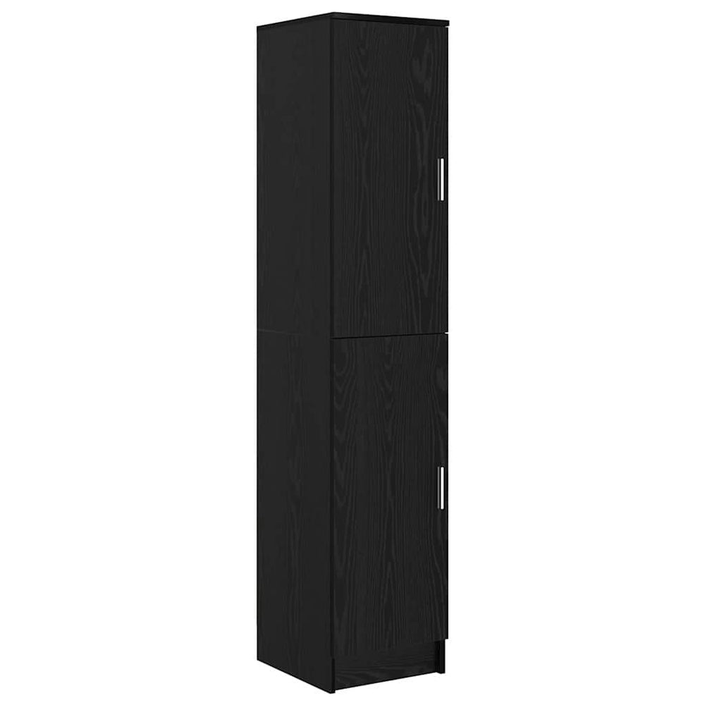 Highboard black oak 35 x 39 x 168 cm Engineered wood