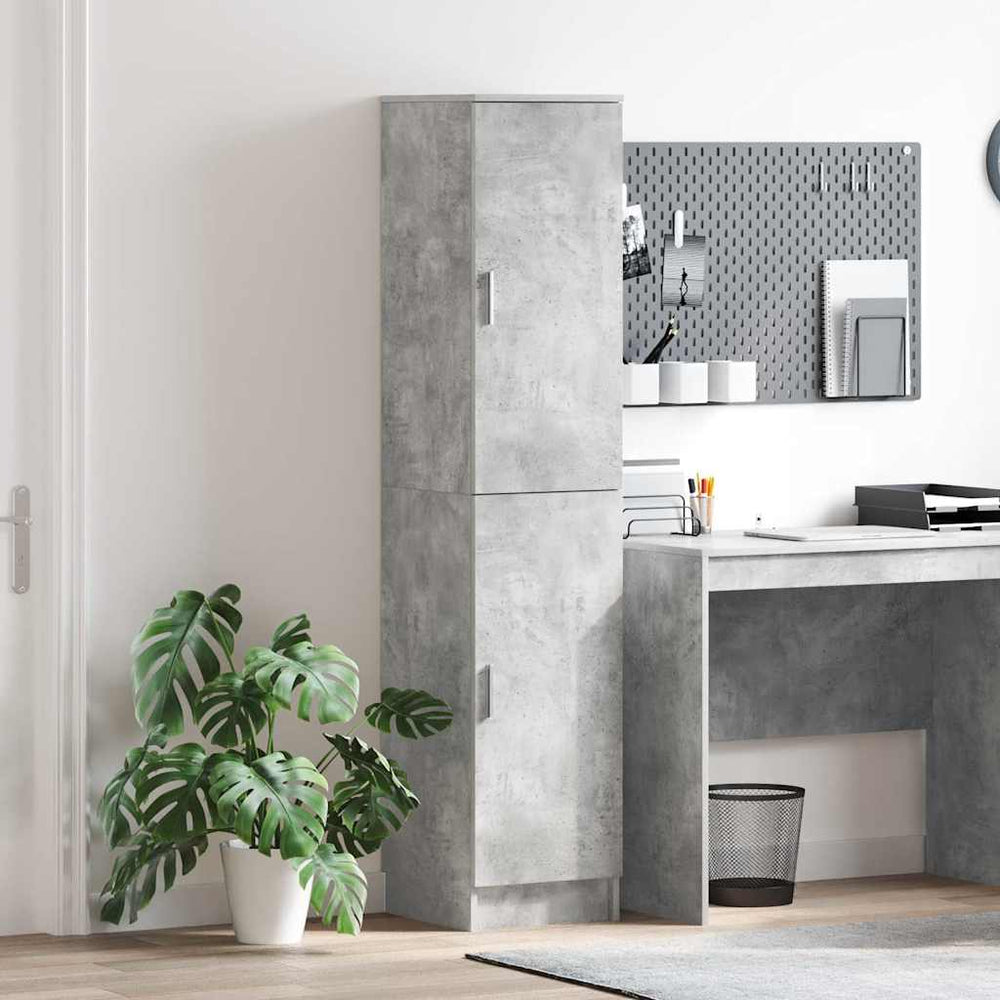 Highboard Concrete Grey 35 x 39 x 168 cm
