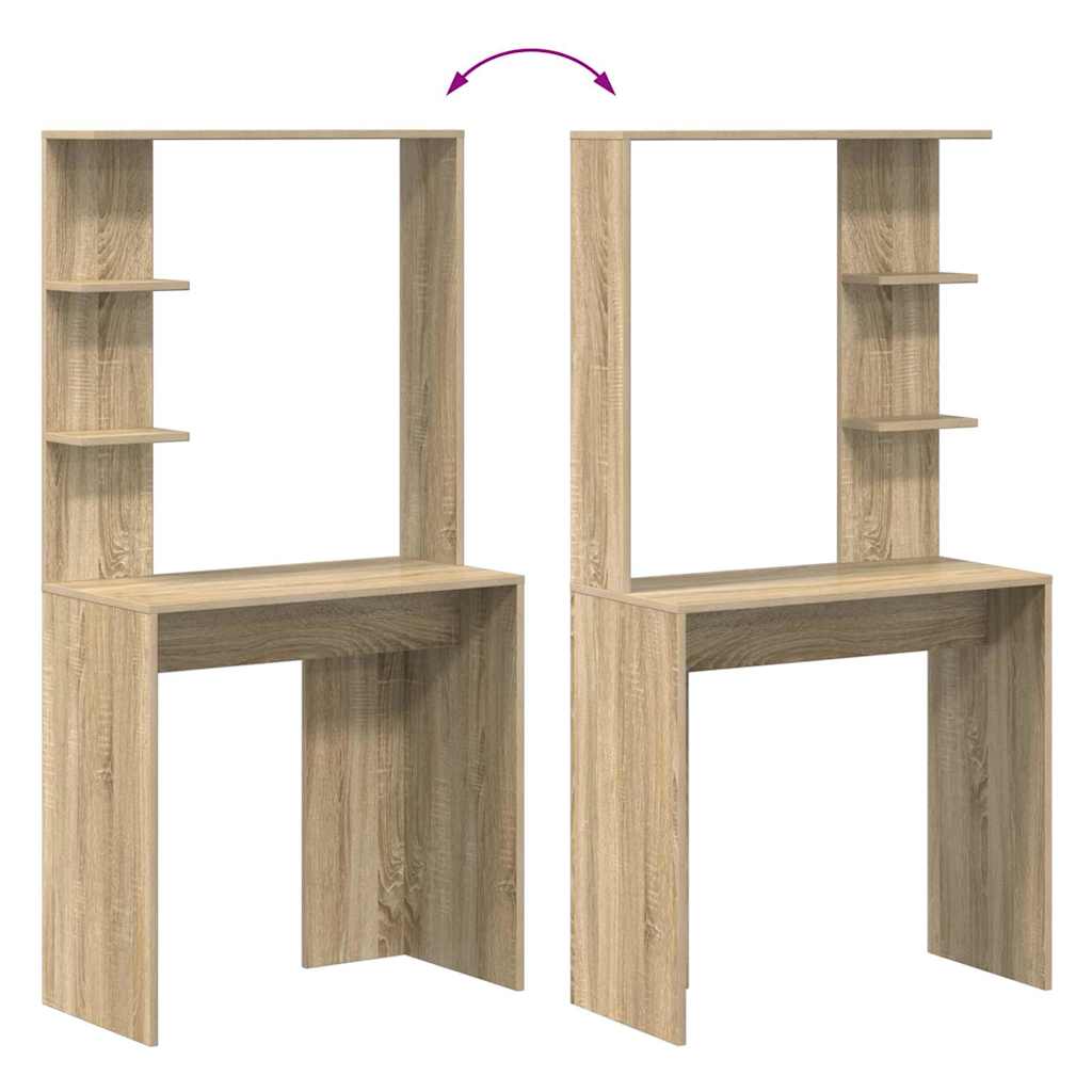 Stalas Sonoma ąžuolas 78,5 x 37 x 154,5 cm Apdirbta mediena