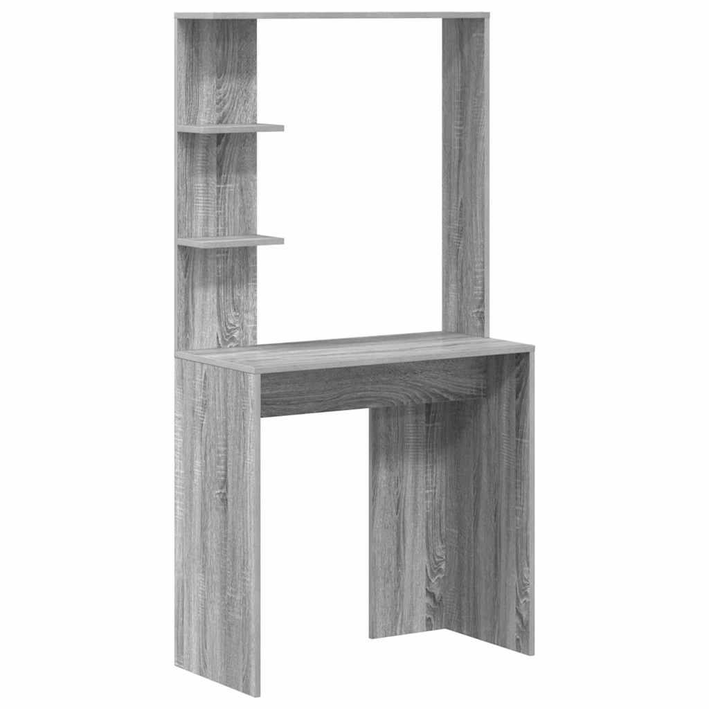 Galds pelēks Sonoma 78,5 x 37 x 154,5 cm apstrādāta koksne