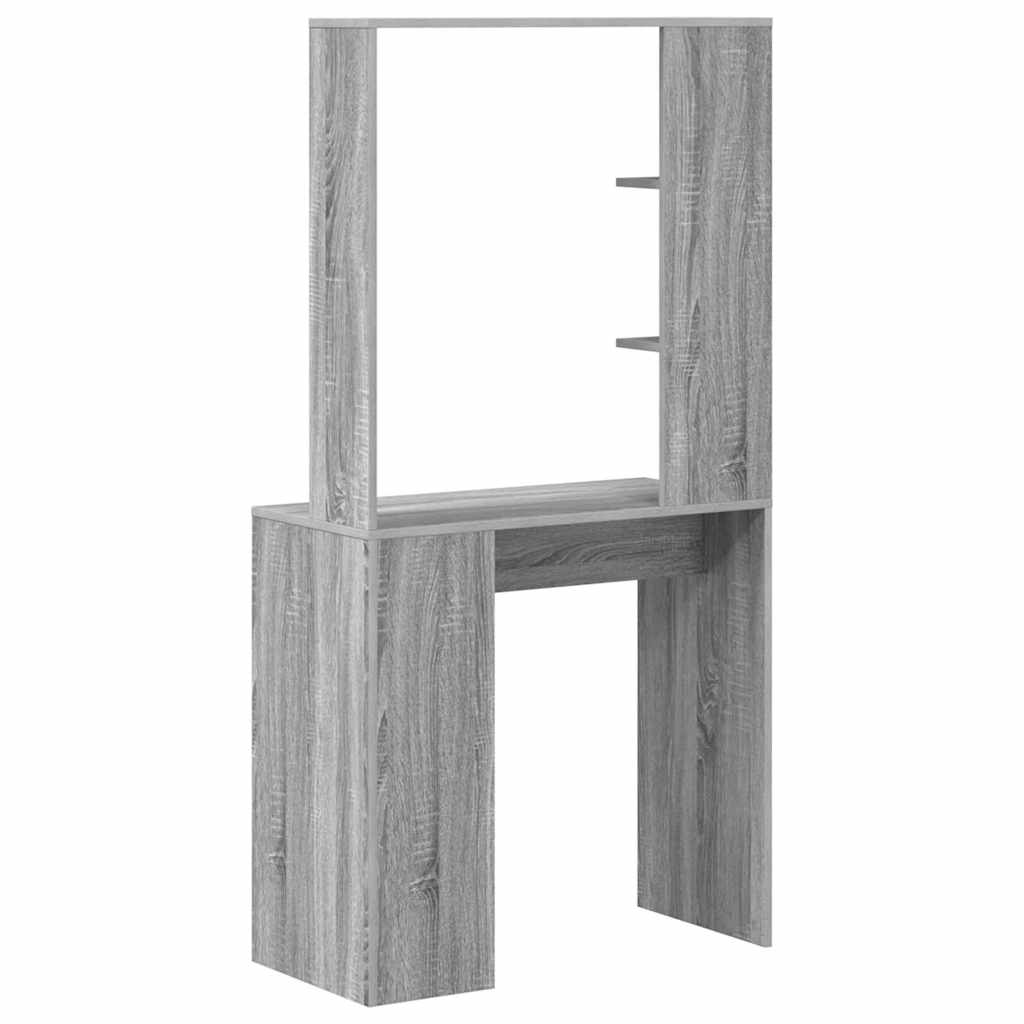 Galds pelēks Sonoma 78,5 x 37 x 154,5 cm apstrādāta koksne