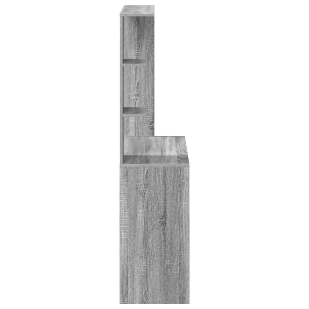 Galds pelēks Sonoma 78,5 x 37 x 154,5 cm apstrādāta koksne