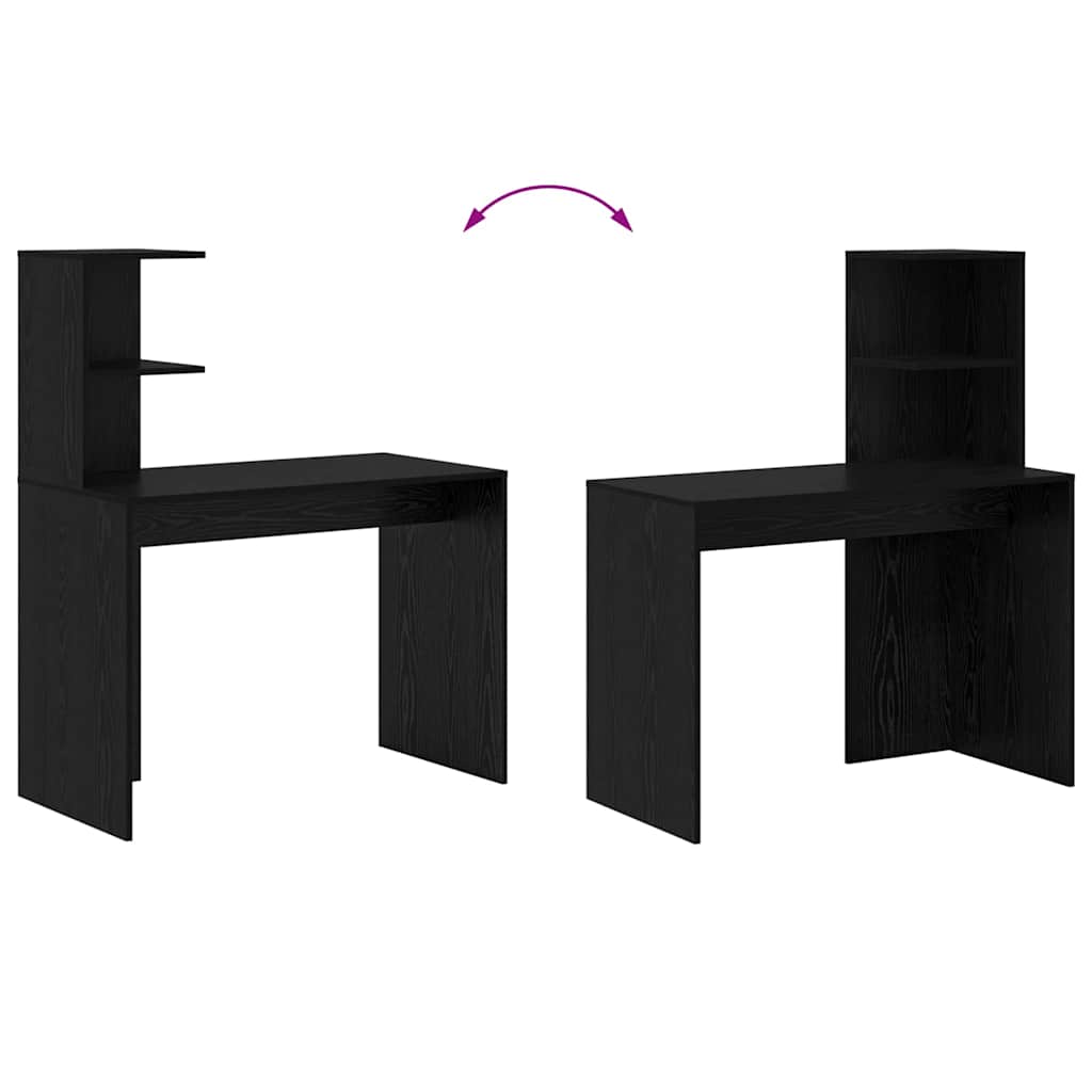 Juoda ąžuolo rašomasis stalas Juoda ąžuolo MDF, laminatas