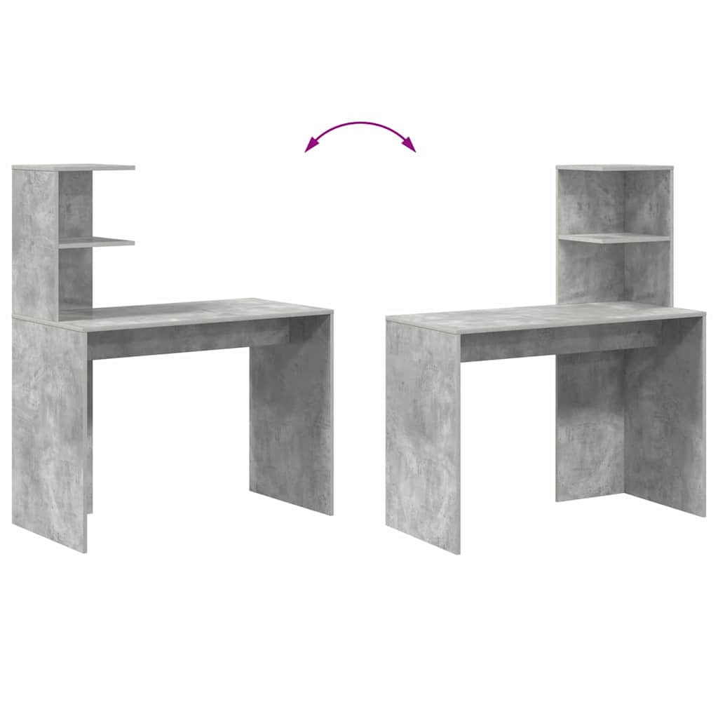 Stalas Betono pilka 102 x 50 x 124 cm Apdirbta mediena