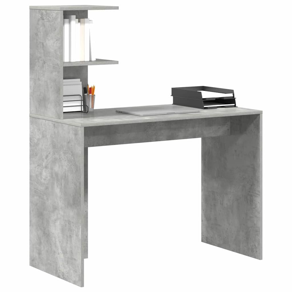 Galds Betona pelēks 102 x 50 x 124 cm Apstrādāta koksne