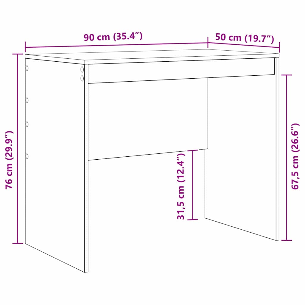 Stalas Senas medis 90 x 50 x 76 cm