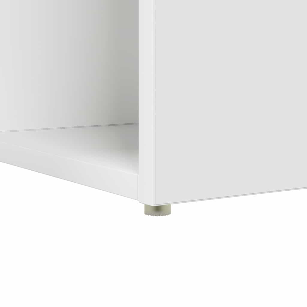 Stalas su lentyna Balta 108 x 55 x 103,5 cm Apdirbta mediena