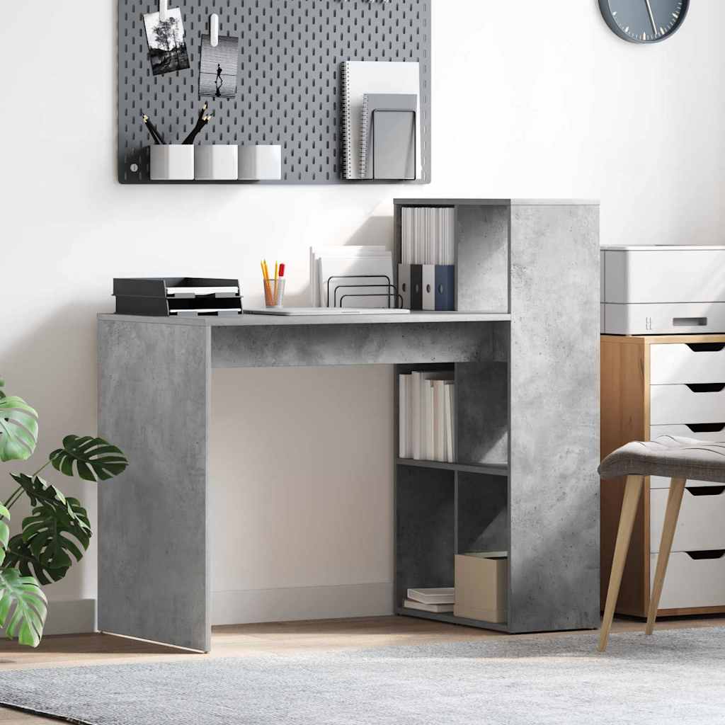 Galds Betona pelēks 108 x 55 x 103,5 cm Apstrādāta koksne