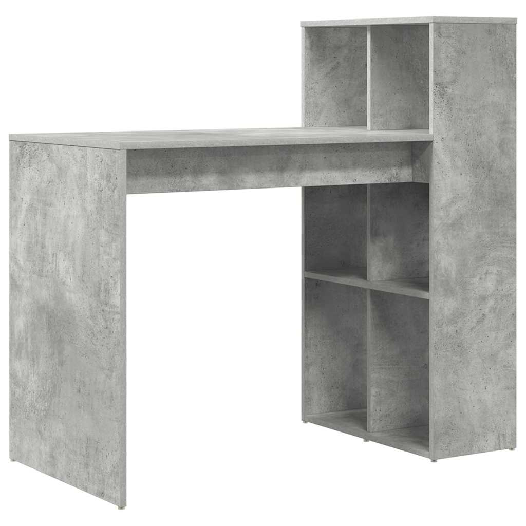 Galds Betona pelēks 108 x 55 x 103,5 cm Apstrādāta koksne