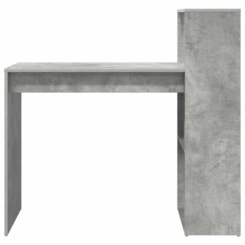 Galds Betona pelēks 108 x 55 x 103,5 cm Apstrādāta koksne
