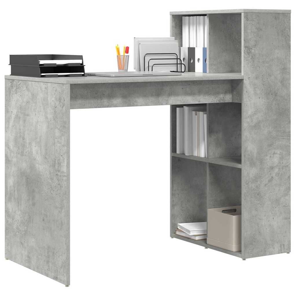 Galds Betona pelēks 108 x 55 x 103,5 cm Apstrādāta koksne