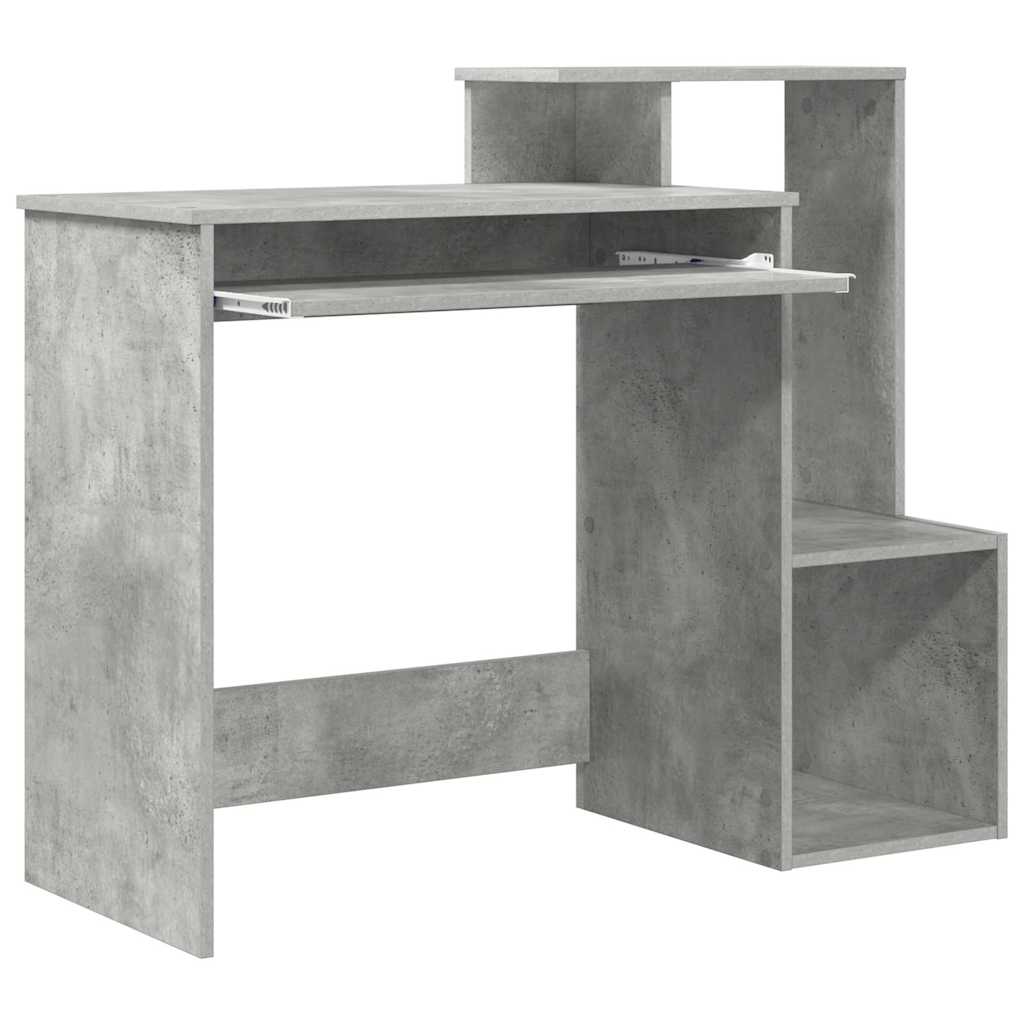 Stalas Betono pilka 106 x 40 x 88.5 cm Apdirbta mediena