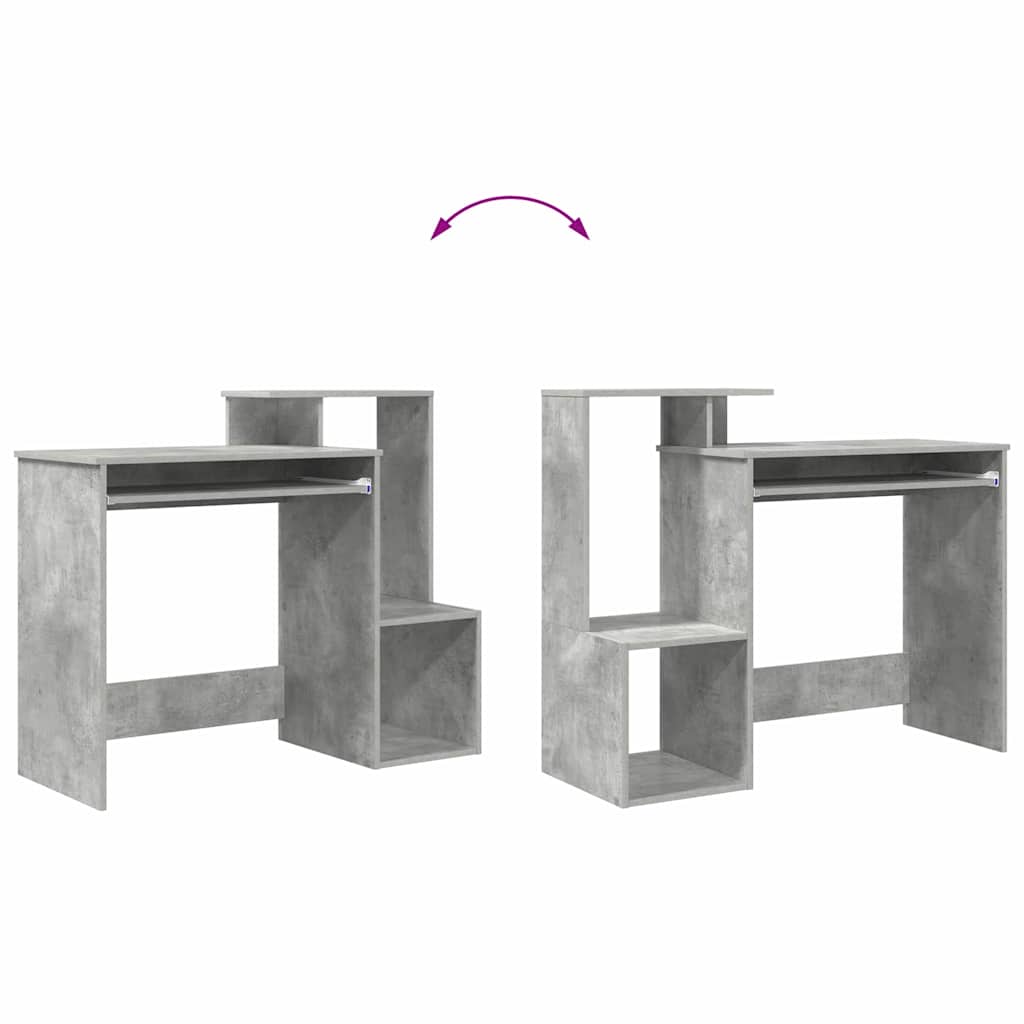 Stalas Betono pilka 106 x 40 x 88.5 cm Apdirbta mediena