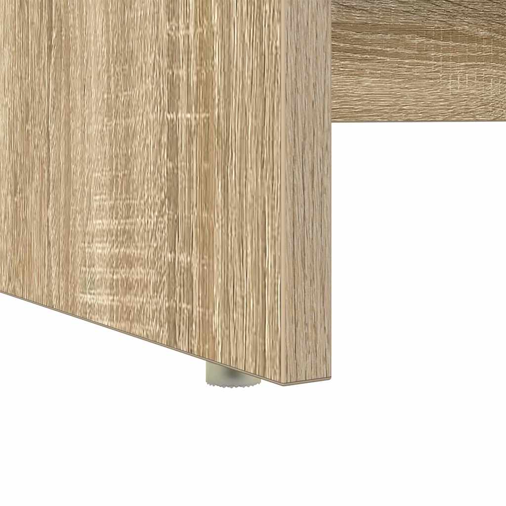 Stalas su saugykla Sonoma ąžuolas 120.5 x 44 x 88.5 cm
