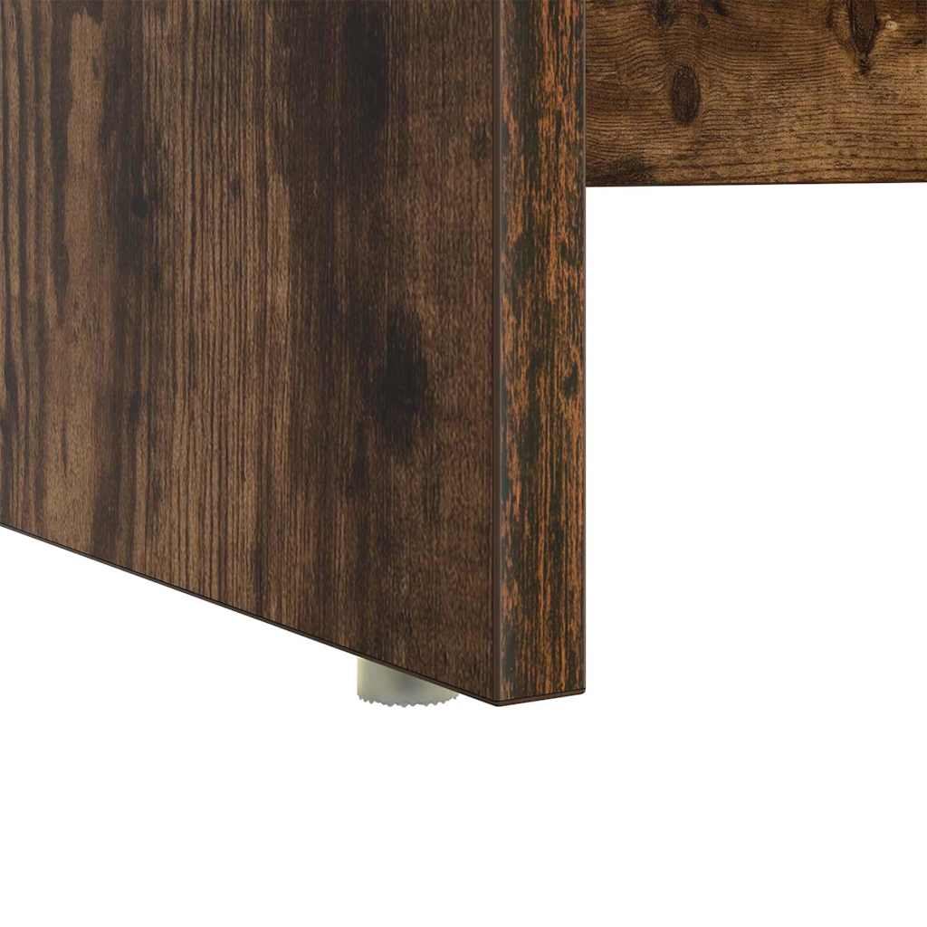 Stalas su saugykla Dūminio ąžuolo 120.5 x 44 x 88.5 cm
