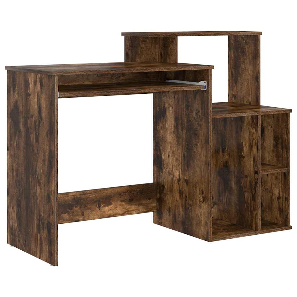 Stalas su saugykla Dūminio ąžuolo 120.5 x 44 x 88.5 cm