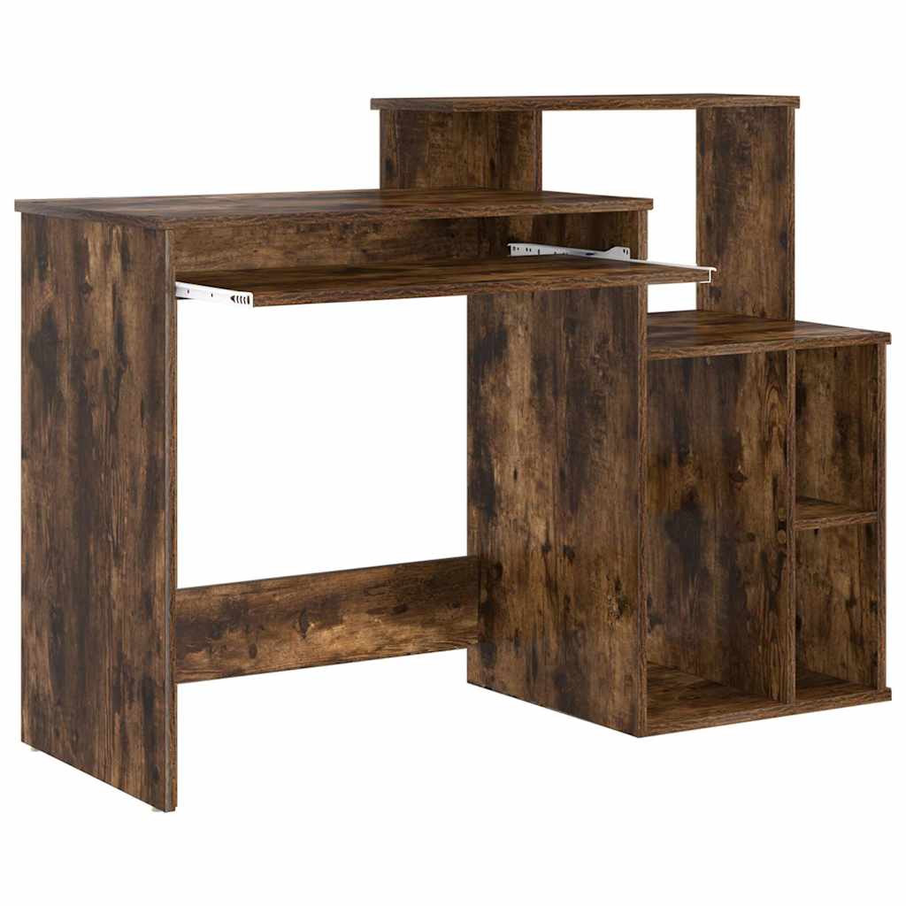 Stalas su saugykla Dūminio ąžuolo 120.5 x 44 x 88.5 cm