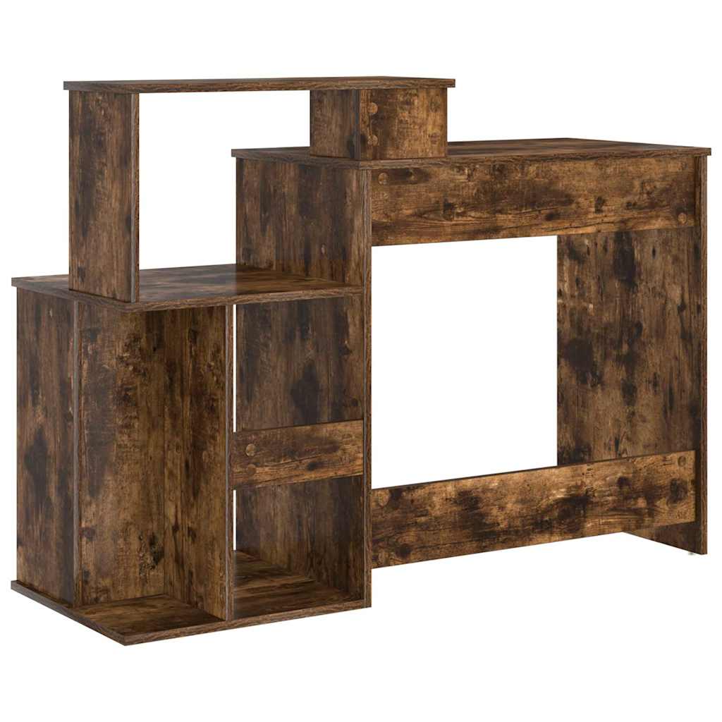 Stalas su saugykla Dūminio ąžuolo 120.5 x 44 x 88.5 cm