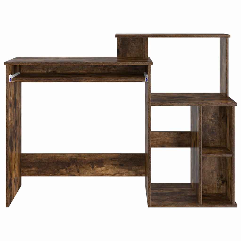 Stalas su saugykla Dūminio ąžuolo 120.5 x 44 x 88.5 cm
