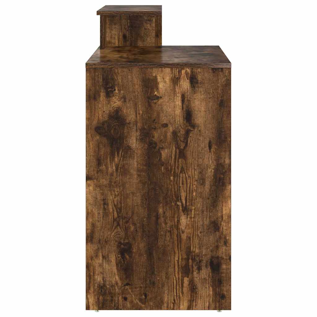 Stalas su saugykla Dūminio ąžuolo 120.5 x 44 x 88.5 cm