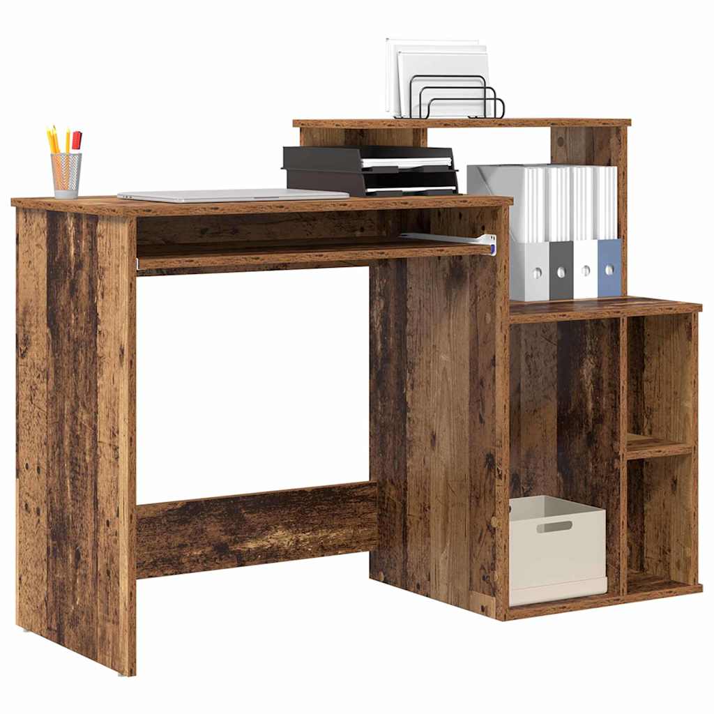 Stalas su saugykla Senovinis medis 120.5 x 44 x 88.5 cm