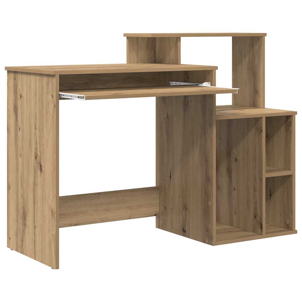 Stalas su saugykla artisano ąžuolo 120.5 x 44 x 88.5 cm
