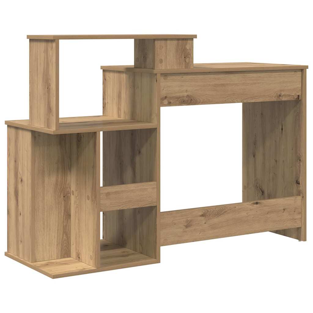 Stalas su saugykla artisano ąžuolo 120.5 x 44 x 88.5 cm
