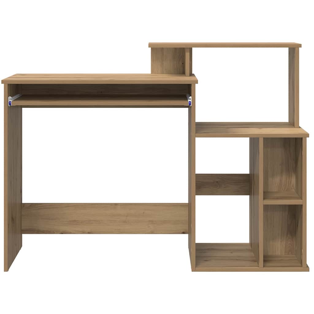 Stalas su saugykla artisano ąžuolo 120.5 x 44 x 88.5 cm