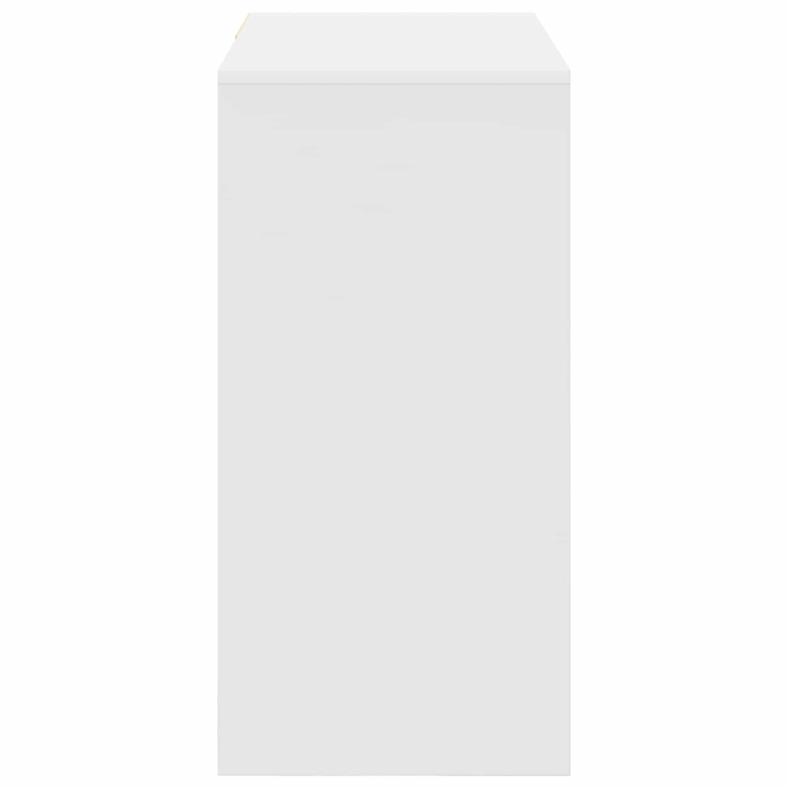 Stalas su stalčių Balta 90 x 37.5 x 75 cm Apdirbta mediena