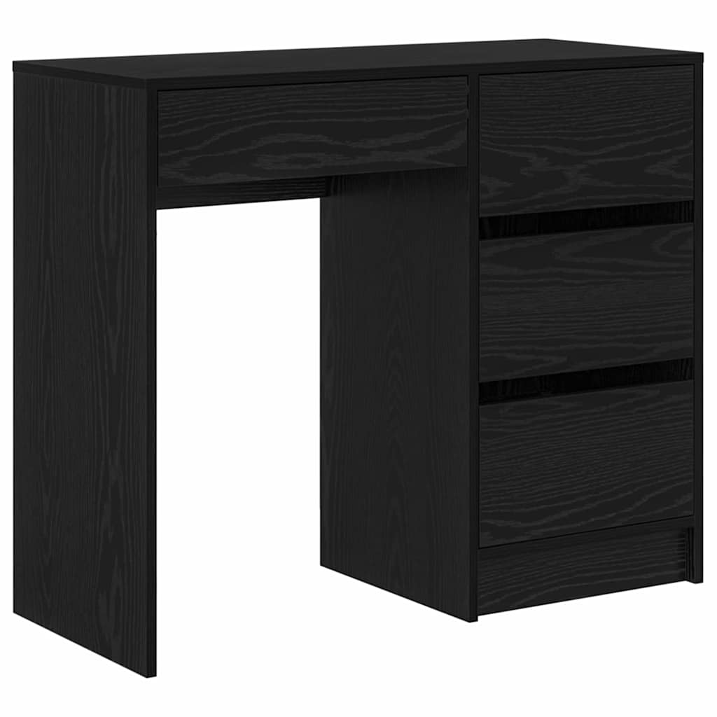 Stalas Juodas ąžuolas 90 x 37.5 x 75 cm Apdirbta mediena