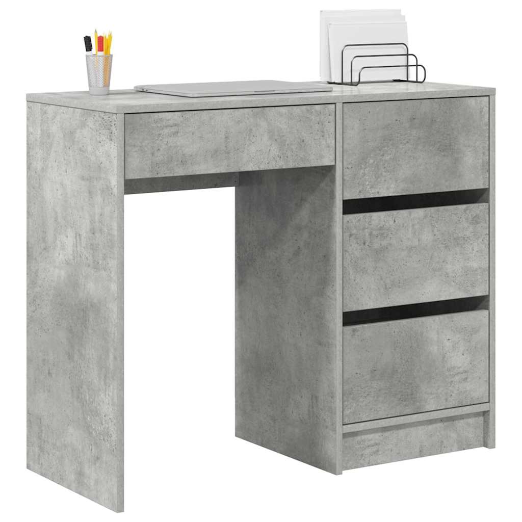 Stalas Betono pilka 90 x 37.5 x 75 cm Apdirbta mediena