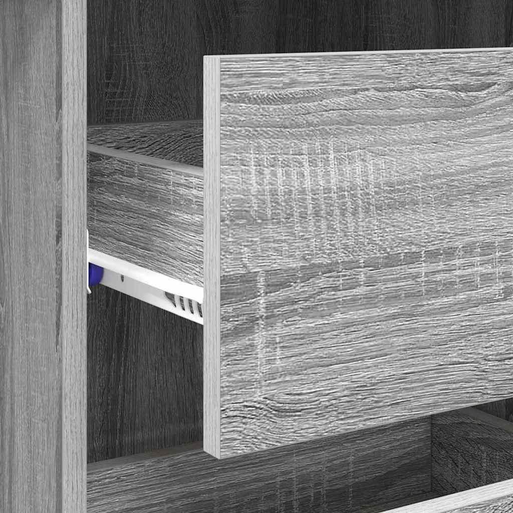 Table Gray Sonoma 90 x 37.5 x 75 cm Engineered Wood