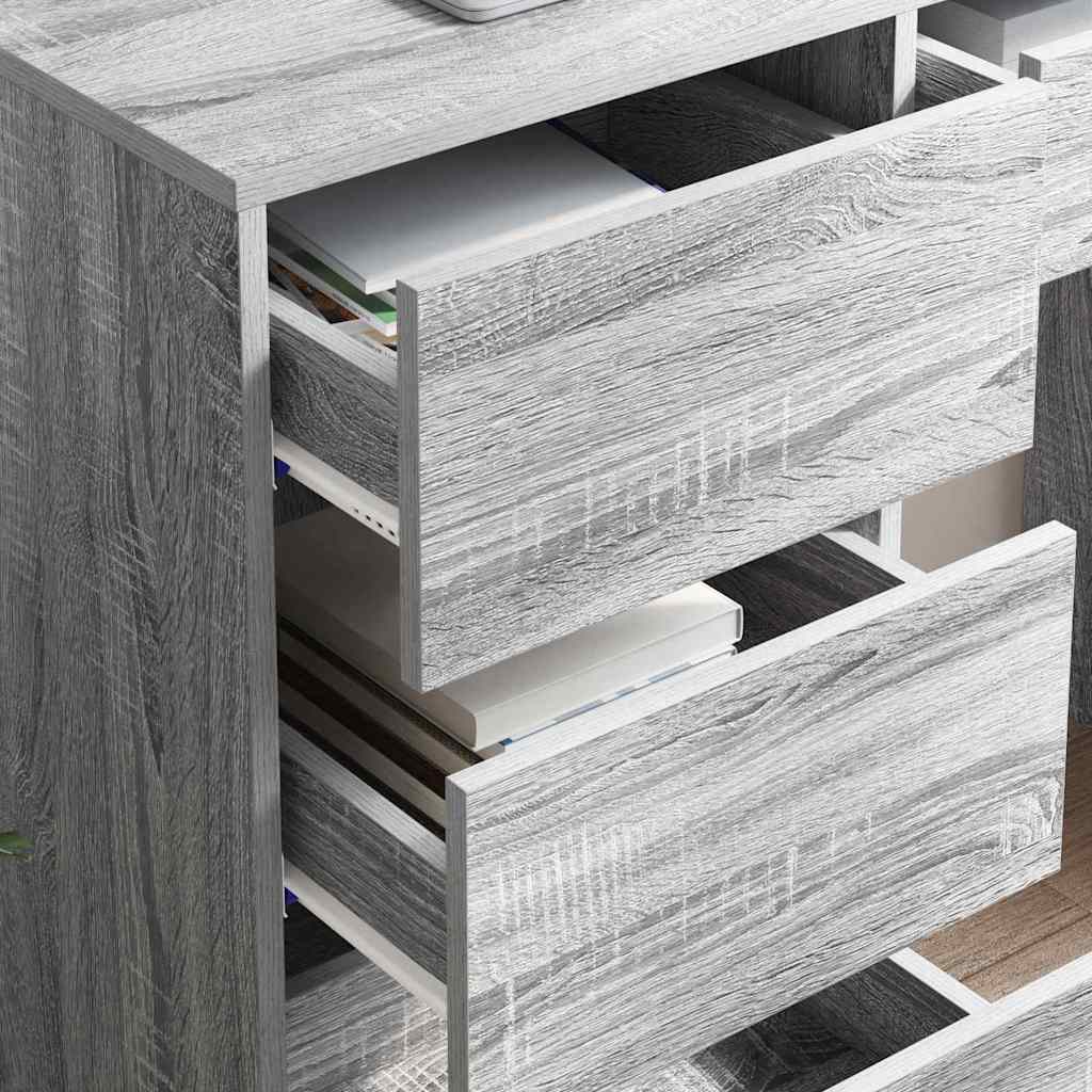Table Gray Sonoma 90 x 37.5 x 75 cm Engineered Wood