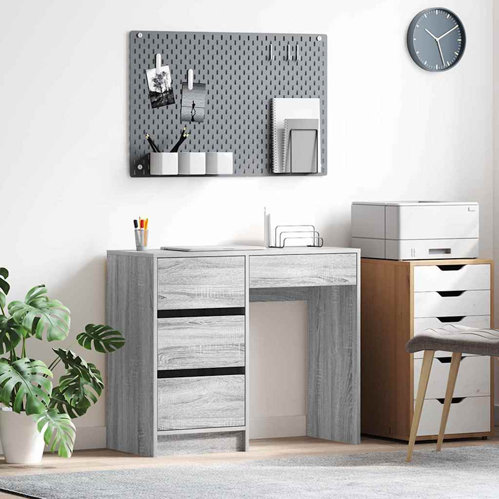 Table Gray Sonoma 90 x 37.5 x 75 cm Engineered Wood