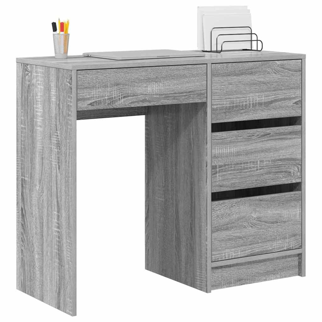 Table Gray Sonoma 90 x 37.5 x 75 cm Engineered Wood