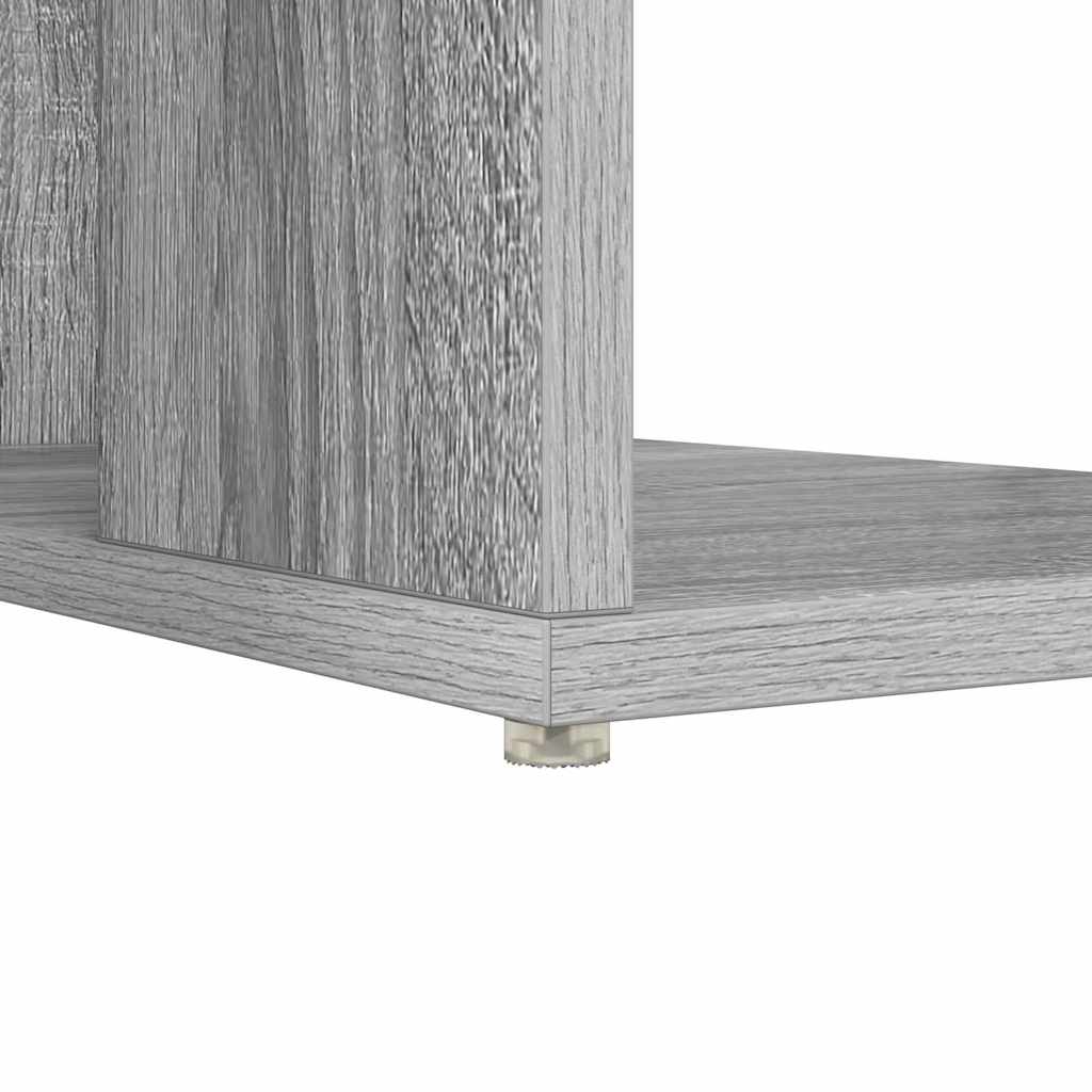 Stalas su saugojimu su lentyna Pilkas Sonoma 130 x 50.5 x 75 cm