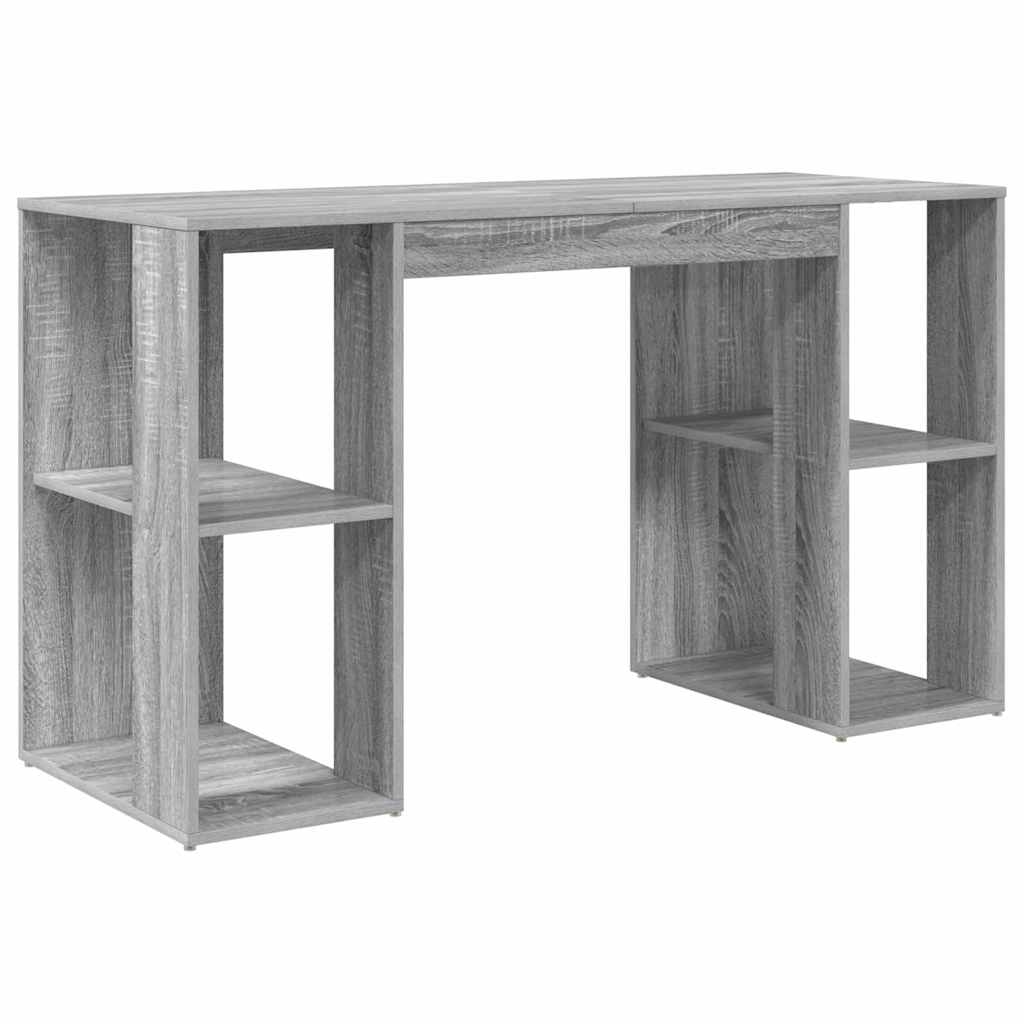 Stalas su saugojimu su lentyna Pilkas Sonoma 130 x 50.5 x 75 cm