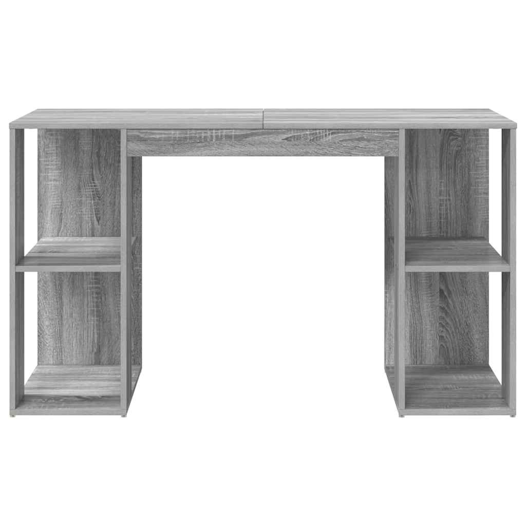 Stalas su saugojimu su lentyna Pilkas Sonoma 130 x 50.5 x 75 cm